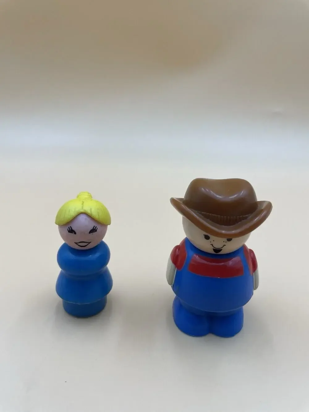 Vintage Fisher-Price Little People Lot of 2 Farmer And Mom